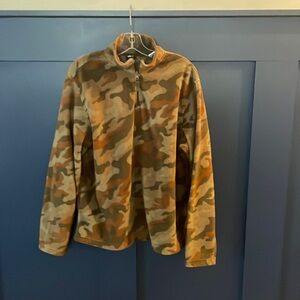 VTG starter quarter zip fleece camo